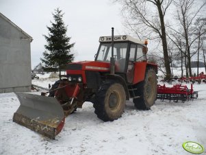 Zetor 12145 z agregatem 4,2 i z pługiem