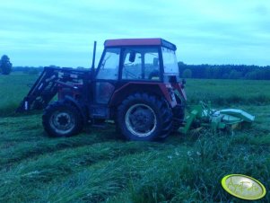 Zetor 5340 + Samasz 1.85 ze spulchniaczem pokosu