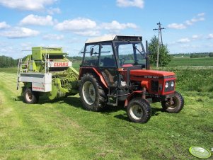 Zetor 6211 i Claas Rollant 44s