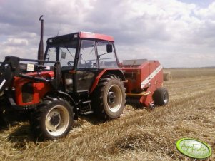 Zetor 6340 i Prasa Metal-Fach 