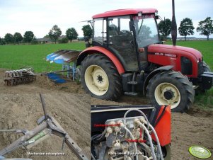 Zetor 6341 + Lemken Opal 090 + wał cambella