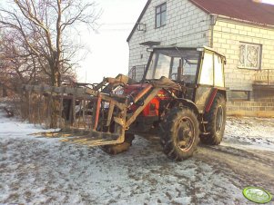 Zetor 6748 z ładowaczem krokodyl