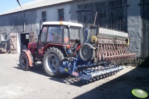 Zetor 7045 + agregat Rolmako 2.7m + Siewnik Poznaniak [zestaw uprawowo-siewny] 