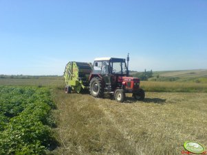 Zetor 7211 + claas rolland 62