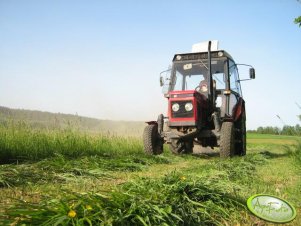 Zetor 7211 i kosiarką rotacyjaną Talex