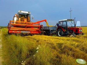 Zetor 7211 + przyczepa i Bizon Super