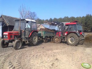 Zetor 7211 + rozrzutnik & Zetor 7340