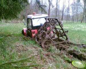 Zetor 7245 + brona łąkowa