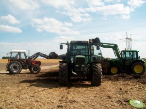 Zetor 7245 + Fendt Favorit 515C + John Deere 6330