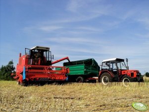 Zetor 7245 + HL-80 i Bizon Super Z056