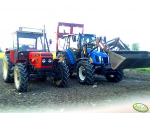 Zetor 7245 i New Holland TL 100A