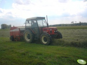 Zetor 7245 + prasa belująca Sipma