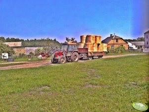 Zetor 7340 & hydrometal AT20 & przyczepa