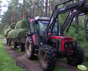 Zetor 7340 + przyczepy