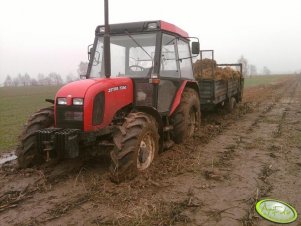 Zetor 7340 + rozrzutnik.