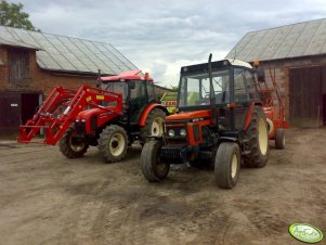 Zetor 7341 + Claas Rollant 44 & Zetor 7711 + Sipma Z-224/1