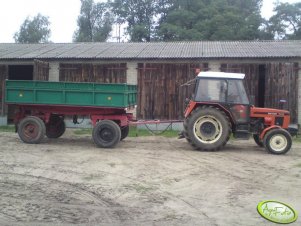 Zetor 7711 + przyczepa Sanok D 47A