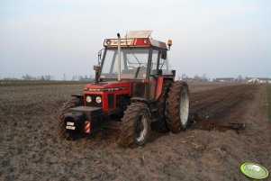 Zetor 7745 turbo i włóka