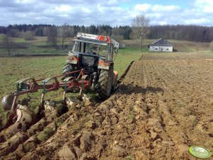 Zetor 7745 Turbo + Kverneland 4 skibowy