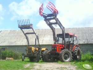 Zetor 7745 Turbo + Quicke  i Ursus C-330m