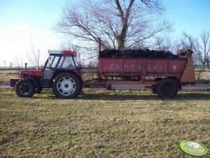 Zetor 7745 Turbo + rozrzutnik obornika