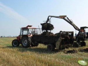 Zetor 7745+rozrzutnik obornika & Ursus C330 + cyklop.