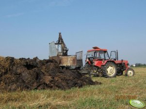 Zetor 7745+rozrzutnik obornika & Ursus C330 + cyklop.