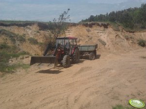 Zetor 7745T + tur + przyczepa 