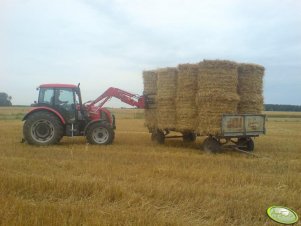 Zetor 8441 + przyczepa z belami