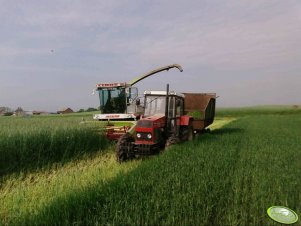 Zetor 9245 i Claas Jaguar 