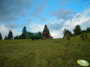 Zetor 9641 Forterra + przyczepa samozbierająca