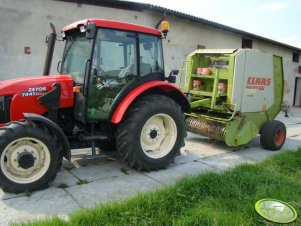 Zetor Proxima 7441 + Claas Rollant 66