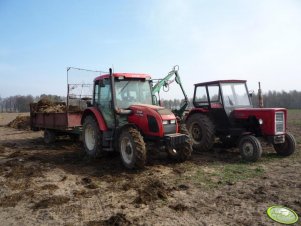 Zetor Proxima 7441 + Rozrzutnik & Ursus C-360-3P + Cyklo