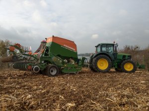 Amazone Cirrus i John Deere 6920