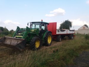 John Deere 5080R i Przyczepa Kogel 12T