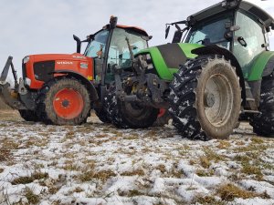 Deutz Fahr Agrotron K 420 & Kubota M110 GX