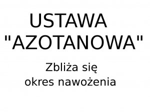 Rozporządzenie "azotanowe"