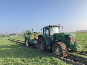 John deere 6195M & John deere M724