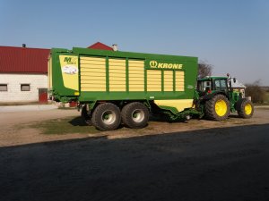 Krone MX 370GD i John Deere 6630