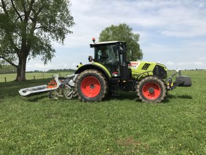 Claas ARION 630 + głębosz łąkowy PANBUSTER