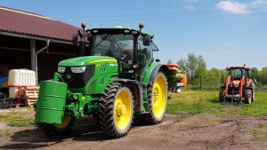 John deere 6140r i kubota m7060