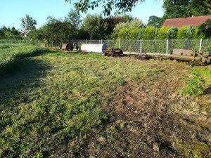 Wykoszone obok maszyn