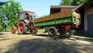 Przyczepa jednoosiowa & Mtz 82