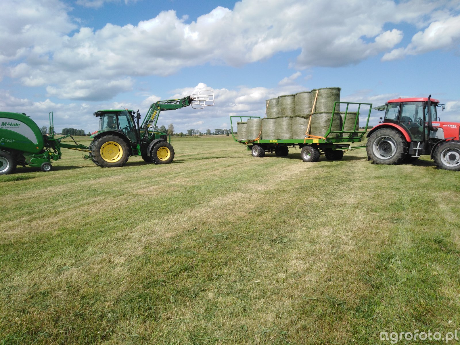 John Deere 5080M + Mchale f5400 + Zetor Proxima 7441 + Pronar T025