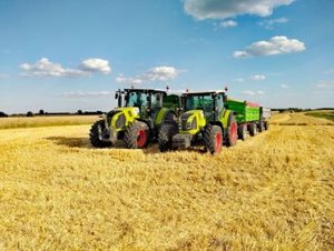 Żniwa 2019 Claas Arion 630 2xHW8011/Claas Arion 440 AutosanD57/Hl8011