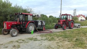 Ursus C-360 &Beczkowóz i  Mtz 82 & przyczepka