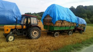 Ursus C-360 3P, Przyczepa i rozrzutnik. 