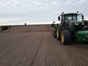 John Deere 6175M + Amazone AD 3000 SUPER 