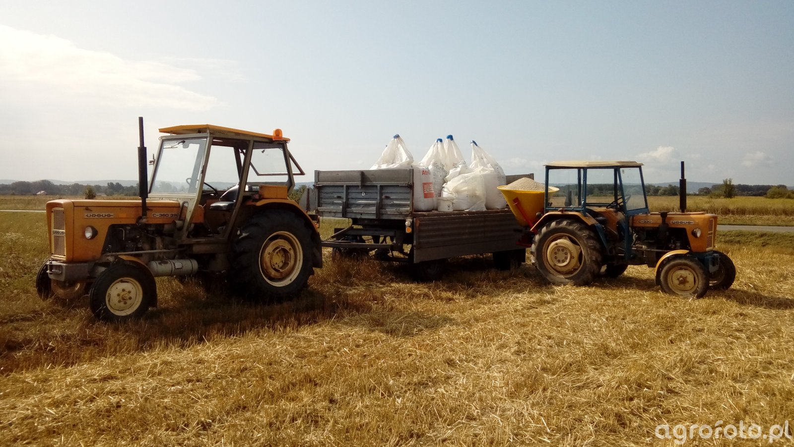 Ursus C-360 3P+Autosan D47 & Ursus C-330+Rozsiewacz Woprol