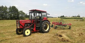 Ursus C-360 i przetrząsarko zgrabiarka 